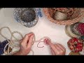 How to make fabric twine bowls by hand