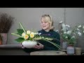 How to make a Modern Grouped flower arrangement - HOW TO ARRANGE FLOWERS IN FOAM