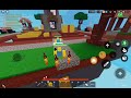 Playing 2v2 in roblox bedwars with @AjubOkokr