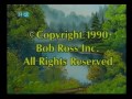 Bob Ross demonstrates his painting technique