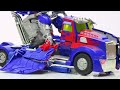 TRANSFORMERS OPTIMUS PRIME, BUMBLEBEE & OPTIMUS PRIMAL Assemble - CARTOON JCB Robot Tobot Car Toys