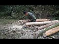 Full video: 30 days of survival, surviving and building a complete shelter.