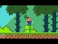 Super Mario Bros. but Mario and Tiny Mario vs Radioactive Goomba Maze...