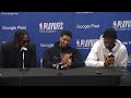 Tyrese Halliburton, Myles Turner & Pascal Siakam talk Game 7 win vs Knicks, Postgame Interview 🎤