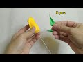 How to make yellow rosebud satin ribbon | DIY