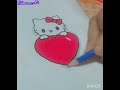 How to draw Hello kitty with ♥