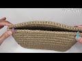 😍 This bag gets a second look as it walks away! Fashionable bag 2021 !!! Plain Crochet Jute Bag