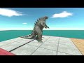 Monsters Jump Over Molten Lava Pool - Animal Revolt Battle Simulator