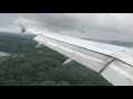 Landing in BWI Airbus A319 after a thunderstorm