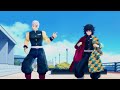 【Demon Slayer MMD】ROUTE 23【Sanemi🍃Giyu🌊Tengen💎Kyojuro🔥Obanai🐍Gyomei📿】