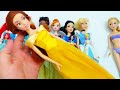 ASMR 5 MYSTERY SURPRISES Disney Princess Miniature Dolls Satisfying Unboxing NO Talking Video DIY