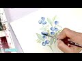 Paint Loose Watercolor Blueberries in 4 Minutes!