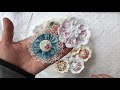 Fabric and Crochet flower tutorial/Crochet and fabric yo-yos