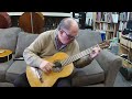 1910 Saturnino Rojas Classical Guitar Carcassi Op. 60 No, 16 in F major