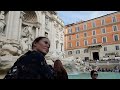 Crowds At Trevi Fountain Rome Italy