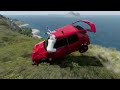 Cars vs Cliff Roads Marathon #1 - BeamNG DRIVE | SmashChan