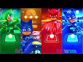 PJ Masks - Gekko 🆚 Night Ninja 🆚 Owlette 🆚 CatBoy 🎶 Tiles Hop EDM Rush