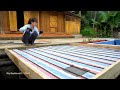 Technique of Pouring Concrete Floor Using Knitting Steel - OFF GRID FARM | Nhất Daily Life