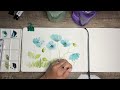 Easy Beginner Himalayan Blue Poppies!🎨💙