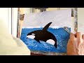 Palette Knife Painting | Orca Whale | Part 2