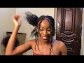 SIMPLE MICROTWISTS TUTORIAL  | Kinky Hair extension | Protective Hairstyle | Beginner friendly