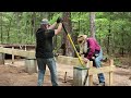 Log Cabin Build at Paradise Point, Start to Finish/Time-Lapse minus Chinking