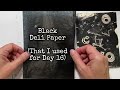 #Gelypostcardplay Day 18: Gelprinting with Embossing folders and Blackout Poetry