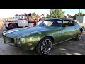 1970 Firebird Garage Barn Find