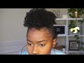 How to do Afro Puffs Mohawk on Short 4C Natural Hair!!! Quick & Easy!!|Mona B.