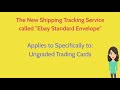 eBay Standard Envelope - new shipping option for trading cards
