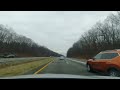 Full drive from Middletown NY to Valley Stream, Long Island NY in real time early winter.