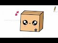 How to Draw a Cute Box Easy Step-By-Step Drawing and Coloring for Kids and Toddlers