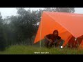 🌧️ LONGEST RAIN in solo camping (Relaxing Camping)