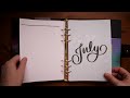 Erin Condren A5 Daily Duo July Planner Setup