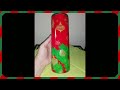 433.Xmas in July 2024 - Einfacher Handbemalter Tumbler mit Weihnachtskugeln - klassisch - deutsch