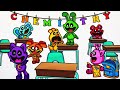 Poppy Playtime Chapter 3 Coloring Pages / Smiling Critters at School / NCS Music