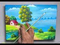 Acrylic Landscape Painting || Simple Nature || Easy Art