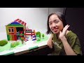 DIY - How To Build Mini House Model From 100000 Magnetic Balls ( Satisfying ) | Magnet World 4K