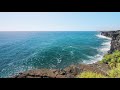Holei Sea Arch, Volcanoes National Park, Hawaii - 4K Relaxation Video with Ocean Waves Sounds