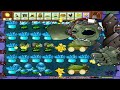 Plants vs Zombies Hack | 99 Gatling Pea vs 99 Ice Plants vs Dr.Zomboss Gargantuar