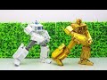 Transformers Movie Leader: Optimus Prime Rage Bumblebee Stopmotion, Train JCB, Bus & Robot Car Toys