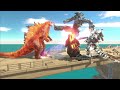 Thermonuclear Godzilla X Burning Godzilla : Blazing Unity! - Animal Revolt Battle Simulator