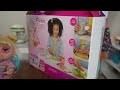 New Baby Alive doll gets sick  Lunch routine and packing baby doll bag