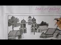 How to draw Beautiful Natural Scenery with pencil, Easy pencil drawing for beginners step by step