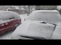 January 19, 2019 Snowstorm before snowblowing