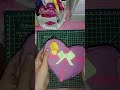 How to make storage box in heartshape💜My journal supplies storage box(kit)@BinteShereencreativity