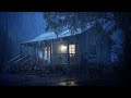 HEAVY RAIN at Night to Sleep Instantly - Goodbye Insomnia with Heavy Rain on Roof - ASMR