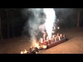 Awesome TNT fireworks backyard show (headphones Warning)