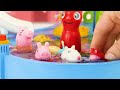 Peppa Pig Toy Learning Video for Kids - Peppa Pig Gets a New Pool and Goes Swimming!