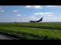Atlas Air 747-400 departing from Schiphol runway 36L